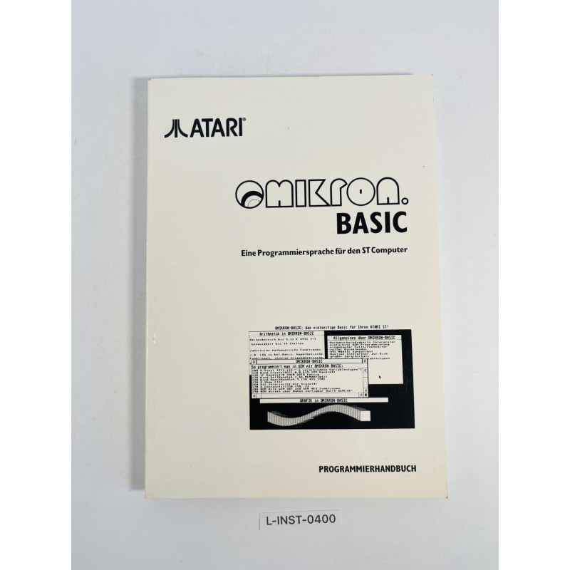 Podręcznik Atari OMIKRON. BASIC (Programmierungshandbuch)