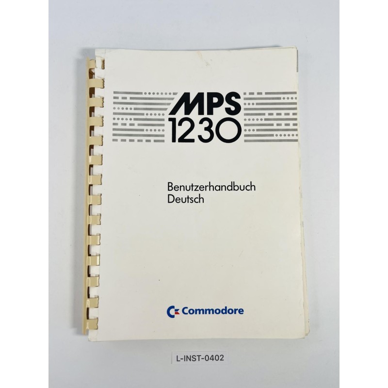 Instrukcja obsługi Commodore MPS 1230 (Benutzerhandbuch)