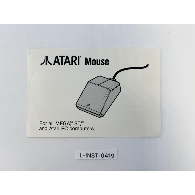 Instrukcja obsługi Atari Mouse