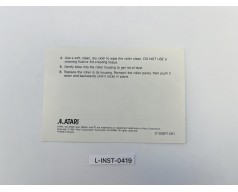 Instrukcja obsługi Atari Mouse