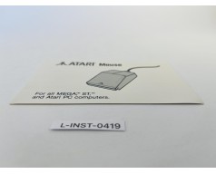 Instrukcja obsługi Atari Mouse