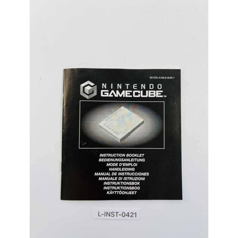 Instrukcja obsługi Nintendo GameCube (Instruction Booklet) karty pamięci