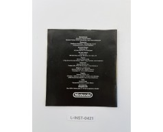 Instrukcja obsługi Nintendo GameCube (Instruction Booklet) karty pamięci