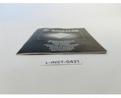 Instrukcja obsługi Nintendo GameCube (Instruction Booklet) karty pamięci