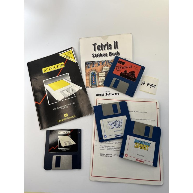 Dragon Spirit / Tetris II / ST Doctor (Atari ST)