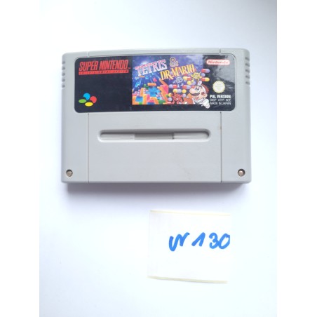 Tetris & Dr. Mario Super Nintendo (SNES)
