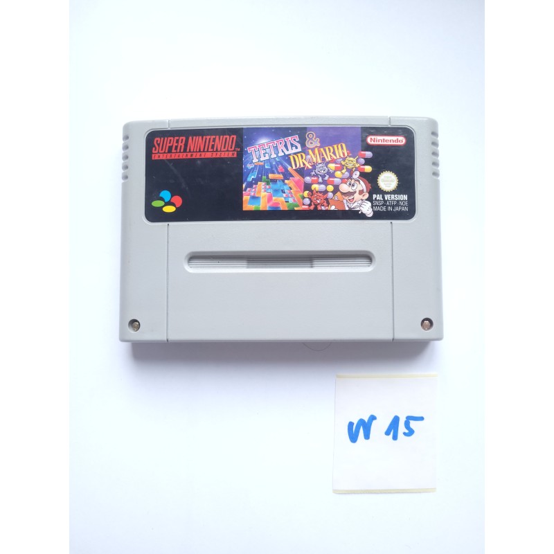 Tetris & Dr. Mario Super Nintendo (SNES)