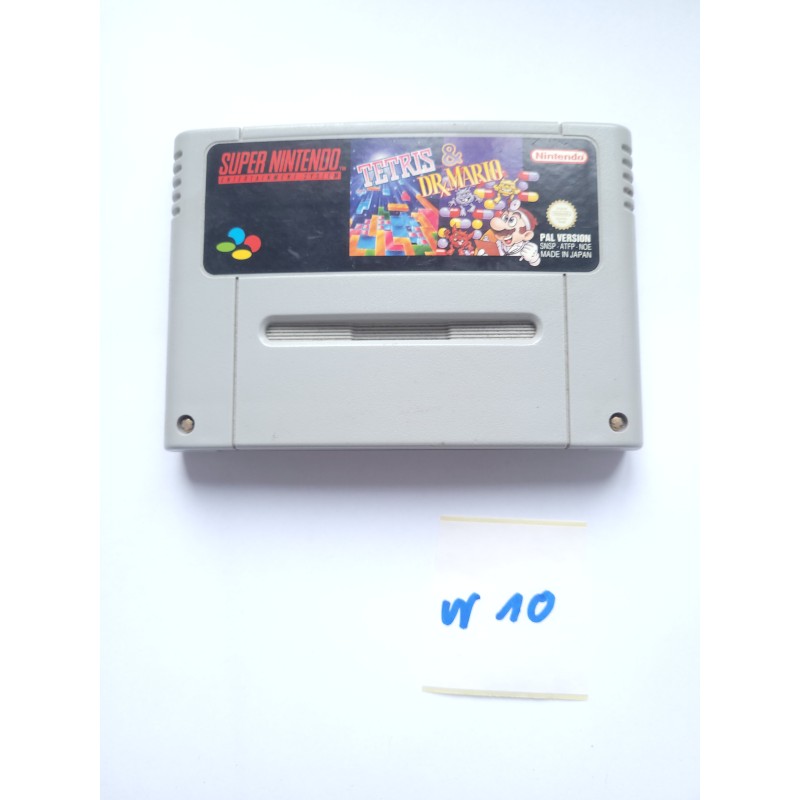 Tetris & Dr. Mario Super Nintendo (SNES)