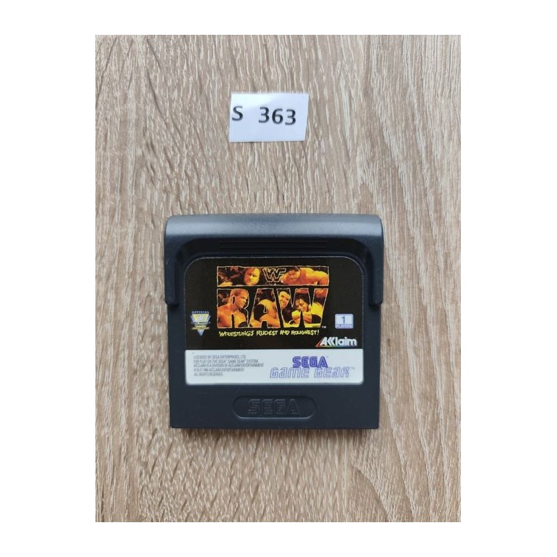WWF RAW Sega Game Gear Rare gra