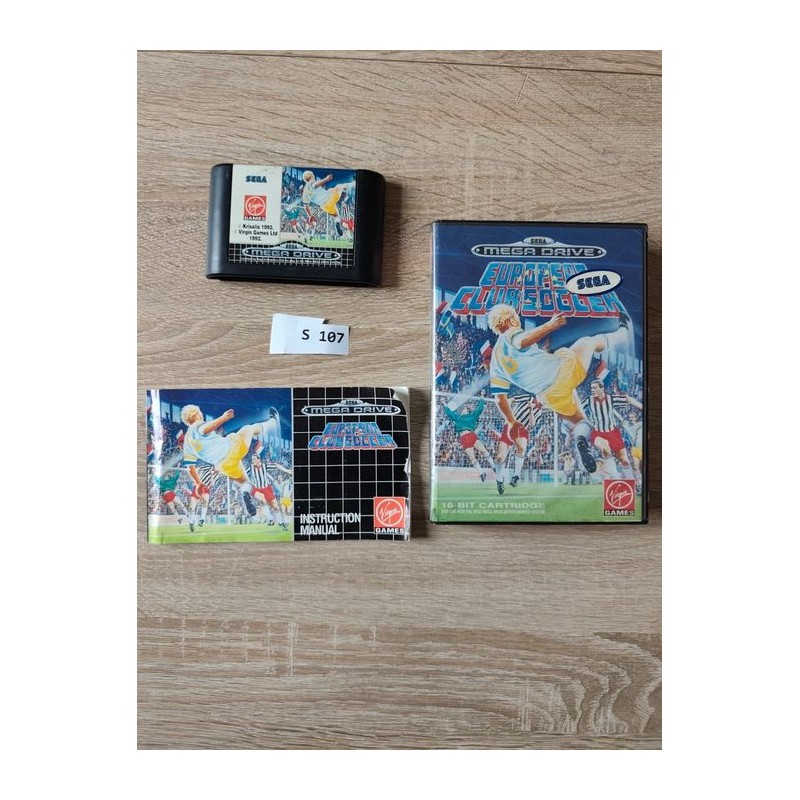 European Club Soccer Sega Mega Drive