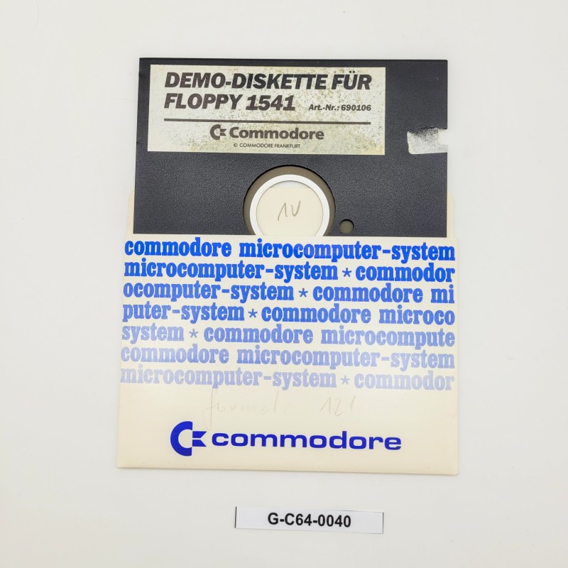 Demo-Diskette fur Floppy 1541 (C64)