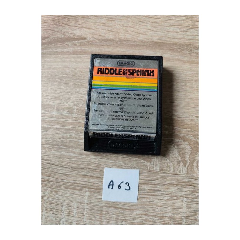 Riddle of the Sphinx Imagic Atari 2600