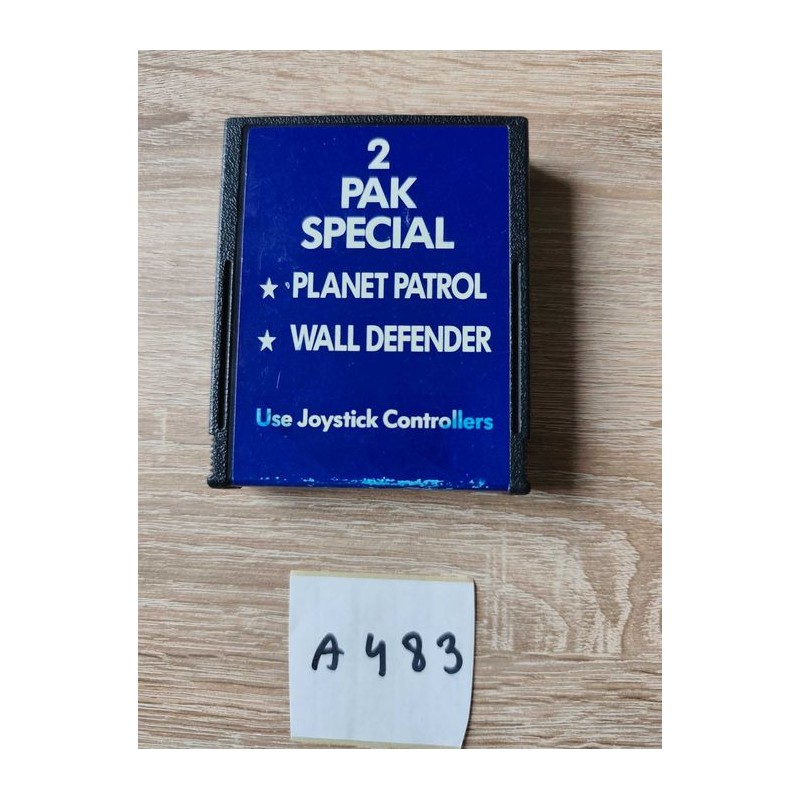 2 Pak Special: Planet Patrol & Wall Defender Atari 2600