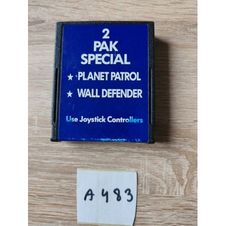 2 Pak Special: Planet Patrol & Wall Defender Atari 2600