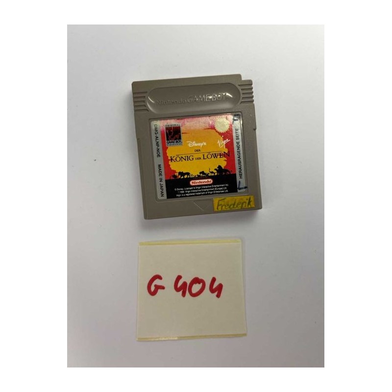 Der König der Löwen (The Lion King) Game Boy (GB)