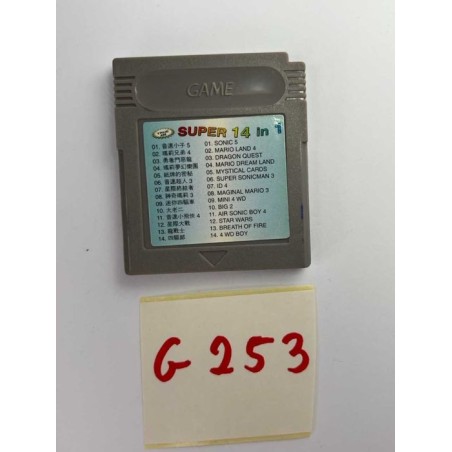 Super 14 in 1 (Sonic 5, Mario Land 4, etc.) Game Boy (GB)