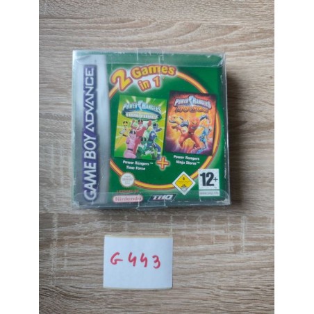2 Games in 1 Power Rangers Time Force + Power Rangers Ninja Storm GBA