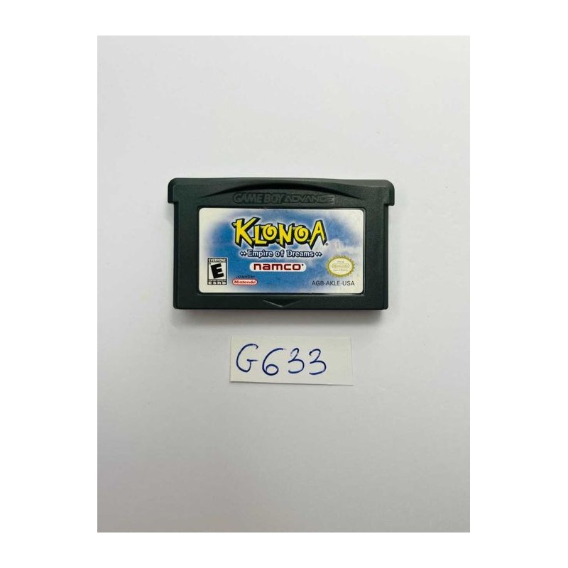 Klonoa: Empire of Dreams Game Boy Advance (GBA) NTSC USA