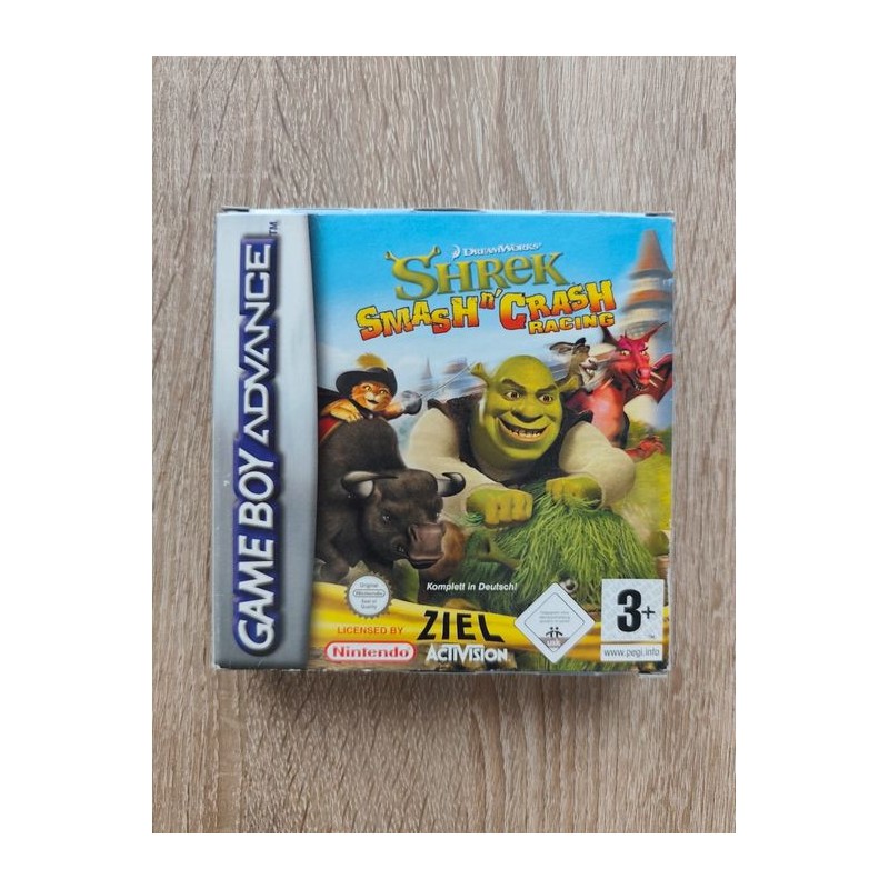 Shrek Smash n' Crash Racing Game Boy Gameboy Advance GBA